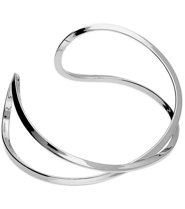 Sterling Silver Infinity Cuff Bangle BAN002