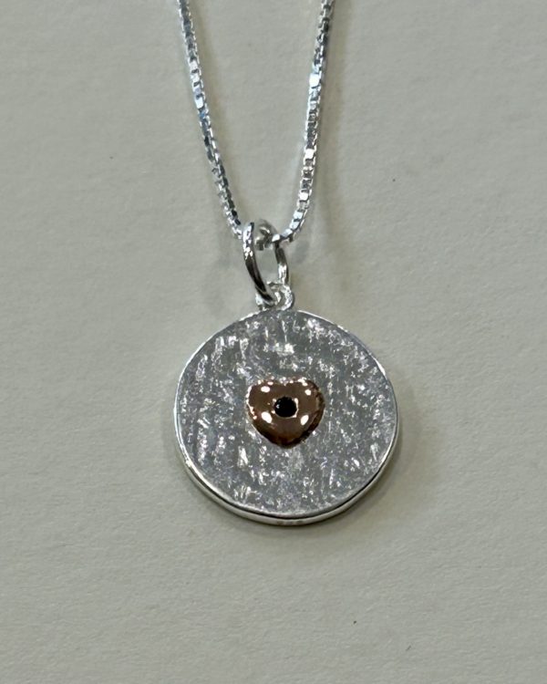 Textured Sterling Silver September Birthstone Necklace (s)