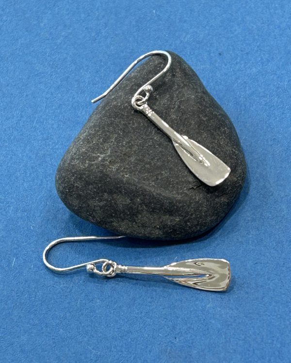 Sterling Silver Pilot Gig Oar Drop Earrings (s)