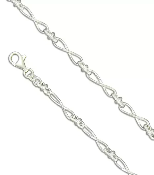 Sterling Silver Twisted Bar Bracelet