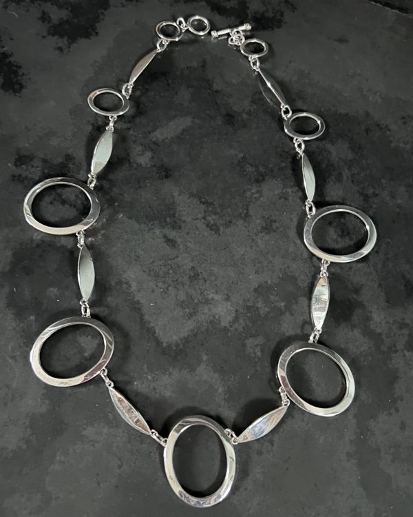 'Treyarnon' Sterling Silver Statement Necklace