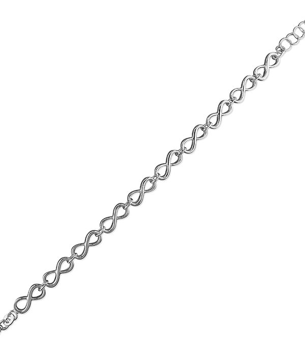 Sterling Silver Infinity Link Bracelet