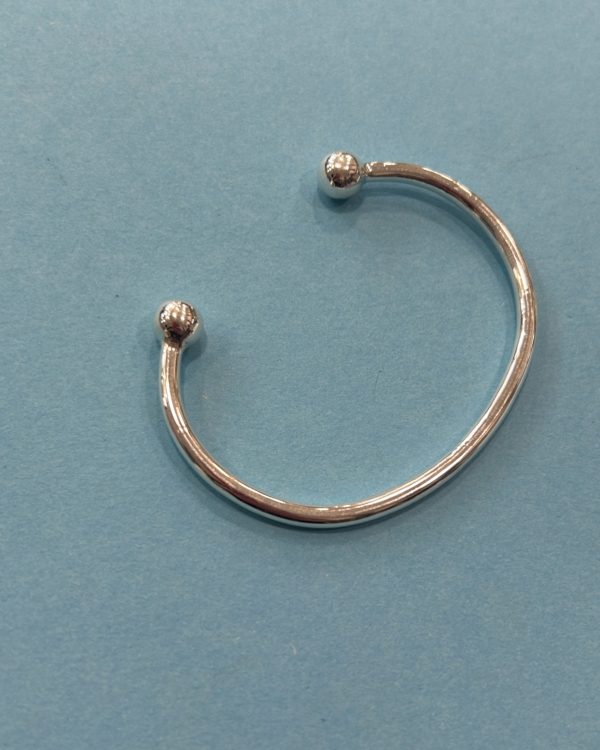 Solid Sterling Silver Slave Bangle BAN003