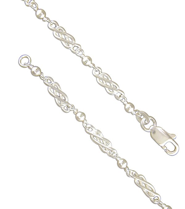 Sterling Silver Celtic Knot Design Bracelet