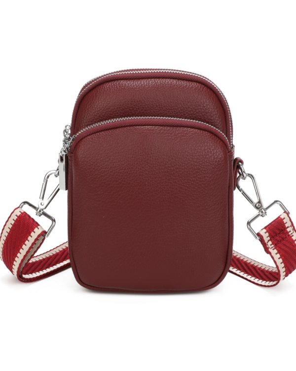 Cross Body Phone Bag - Wine