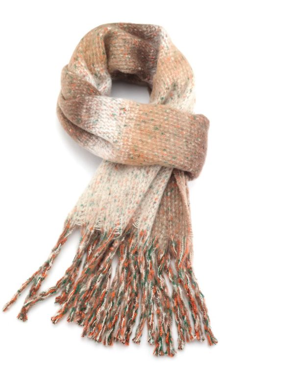 "Heather" Winter Scarf - Mushroom