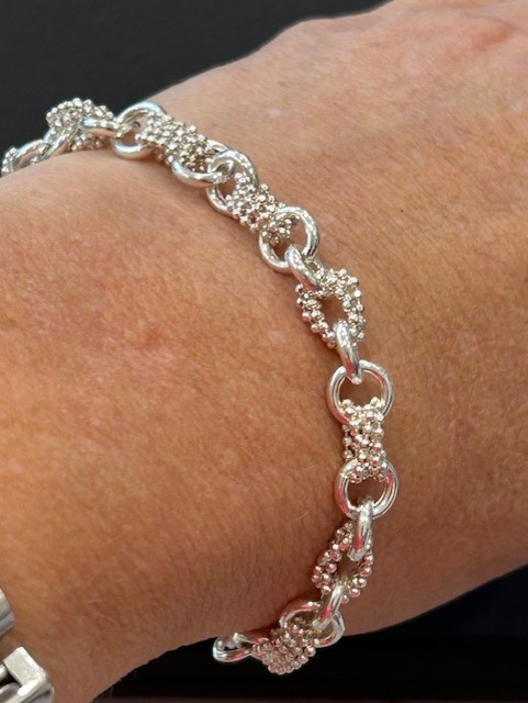 'Remy' Sterling Silver Belcher Chain Bracelet