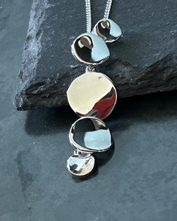 Fiorelli Sterling Silver Organic Pringle Pendant Necklace