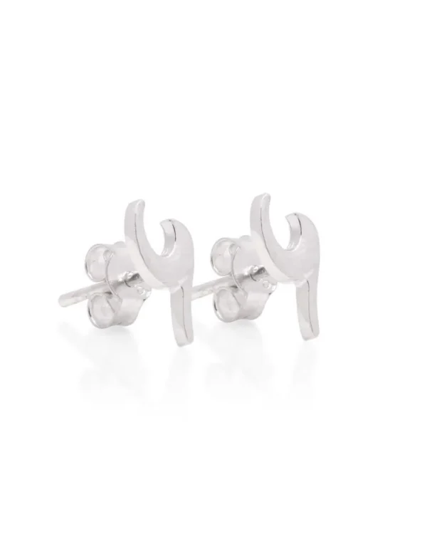 'Rolling Waves' Sterling Silver Stud Earrings (s)