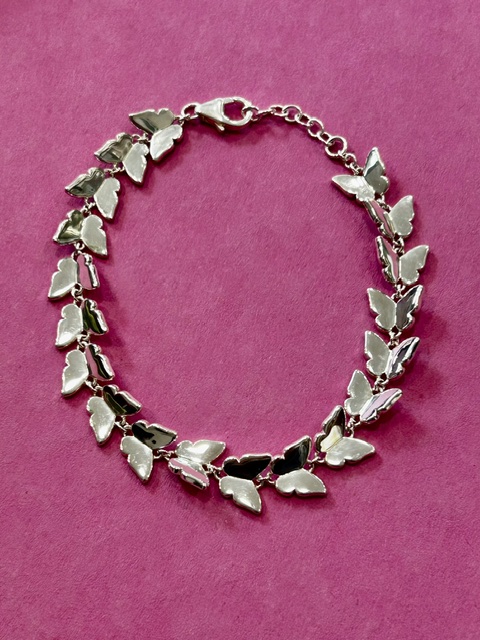 'A Kaleidoscope of Butterflies' Sterling Silver Butterfly Bracelet